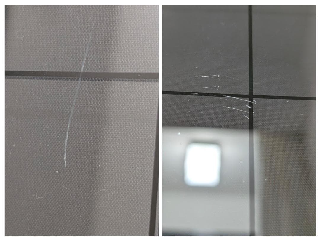 グリッド柄 リビング ガラス テーブル 黒 80s ビンテージ ポップ