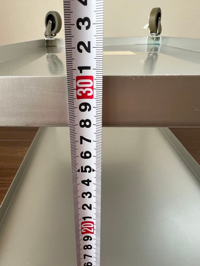 無印良品 MUJI アルミ ローテーブル ワゴン アルマイト加工 廃盤品