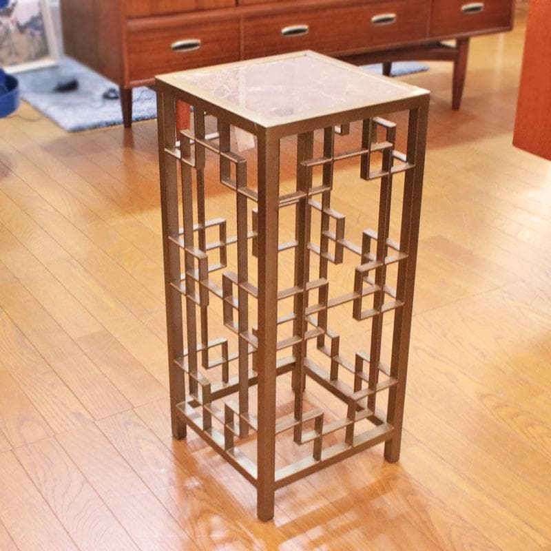 大理石 アイアンフラワースタンド 高さ63.5cm コンソール 128-109