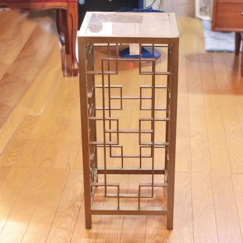 大理石 アイアンフラワースタンド 高さ63.5cm コンソール 128-109