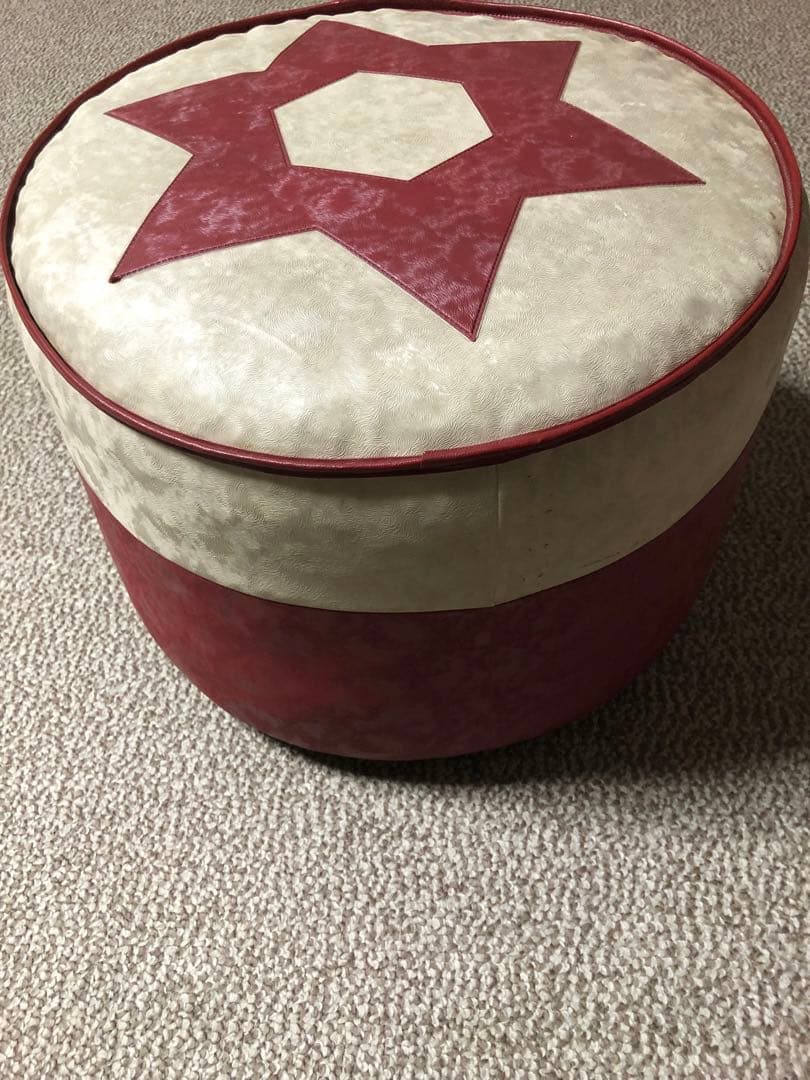 アンティーク　台座　椅子　レトロ　スツール　チェア　座椅子