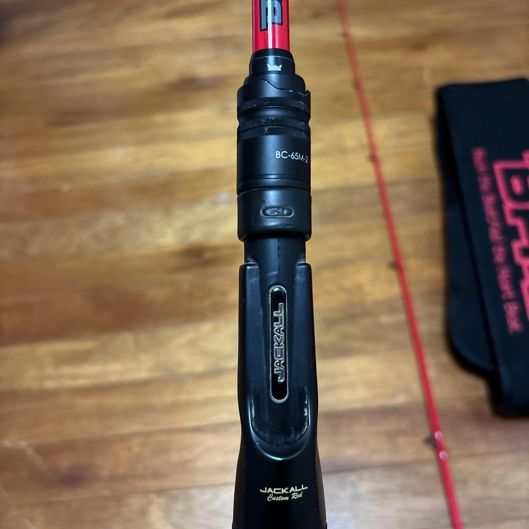 JACKALL BC-65M-2 ベイトロッド レッド