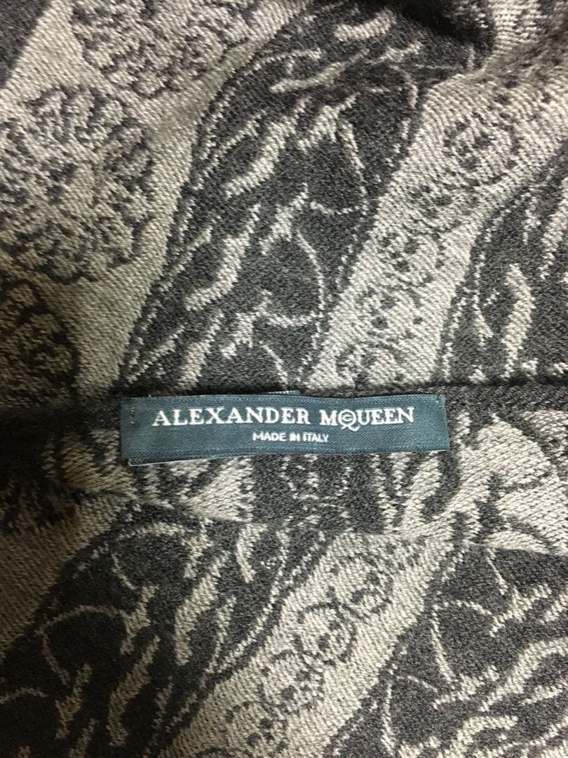 ALEXANDER MQUEEN スカル柄　ドクロデザイン　イタリア製