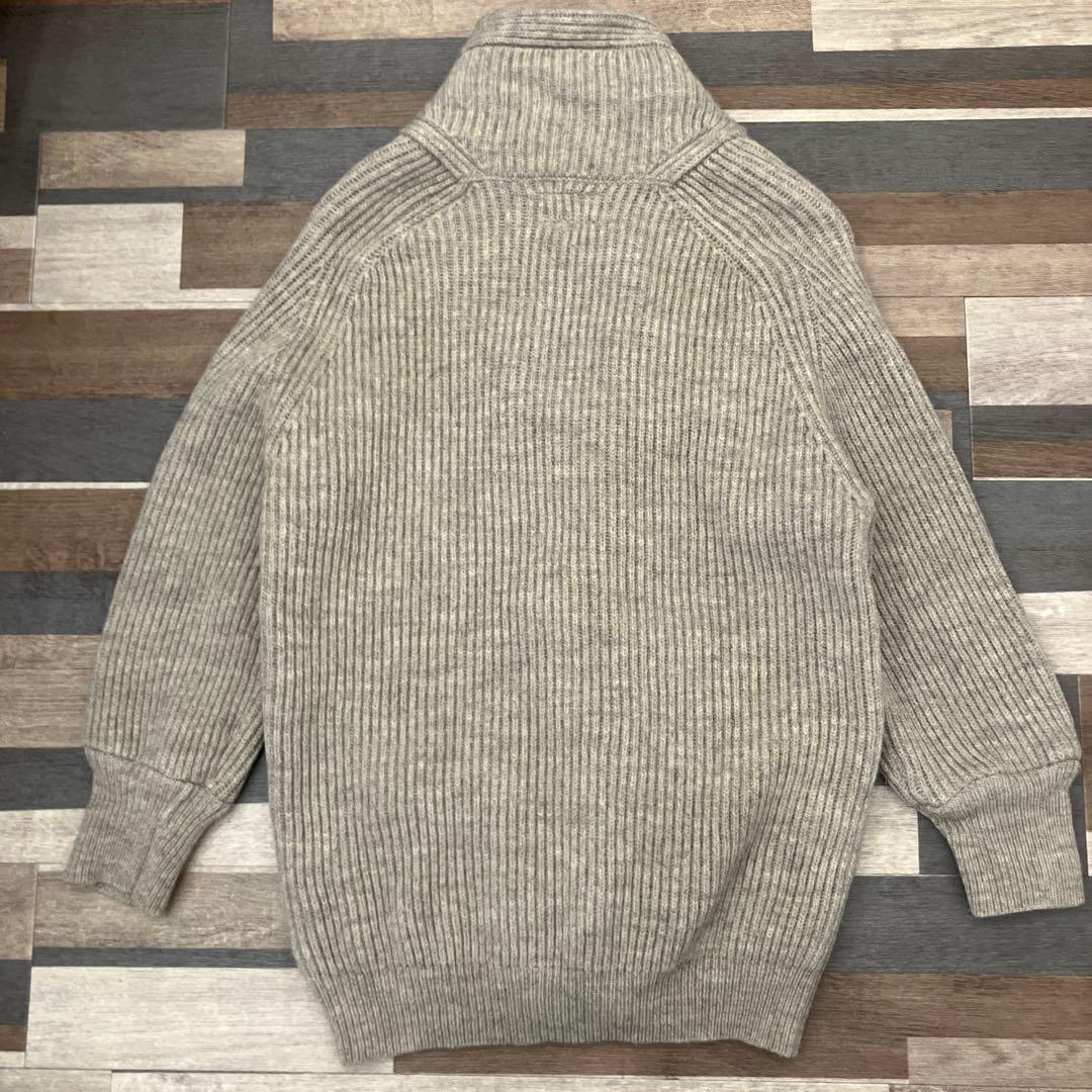 【BEAMS PLUS】美品　ショールカラー ニットカーディガン　L 厚手