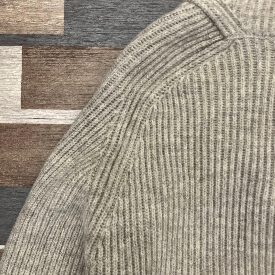 【BEAMS PLUS】美品　ショールカラー ニットカーディガン　L 厚手