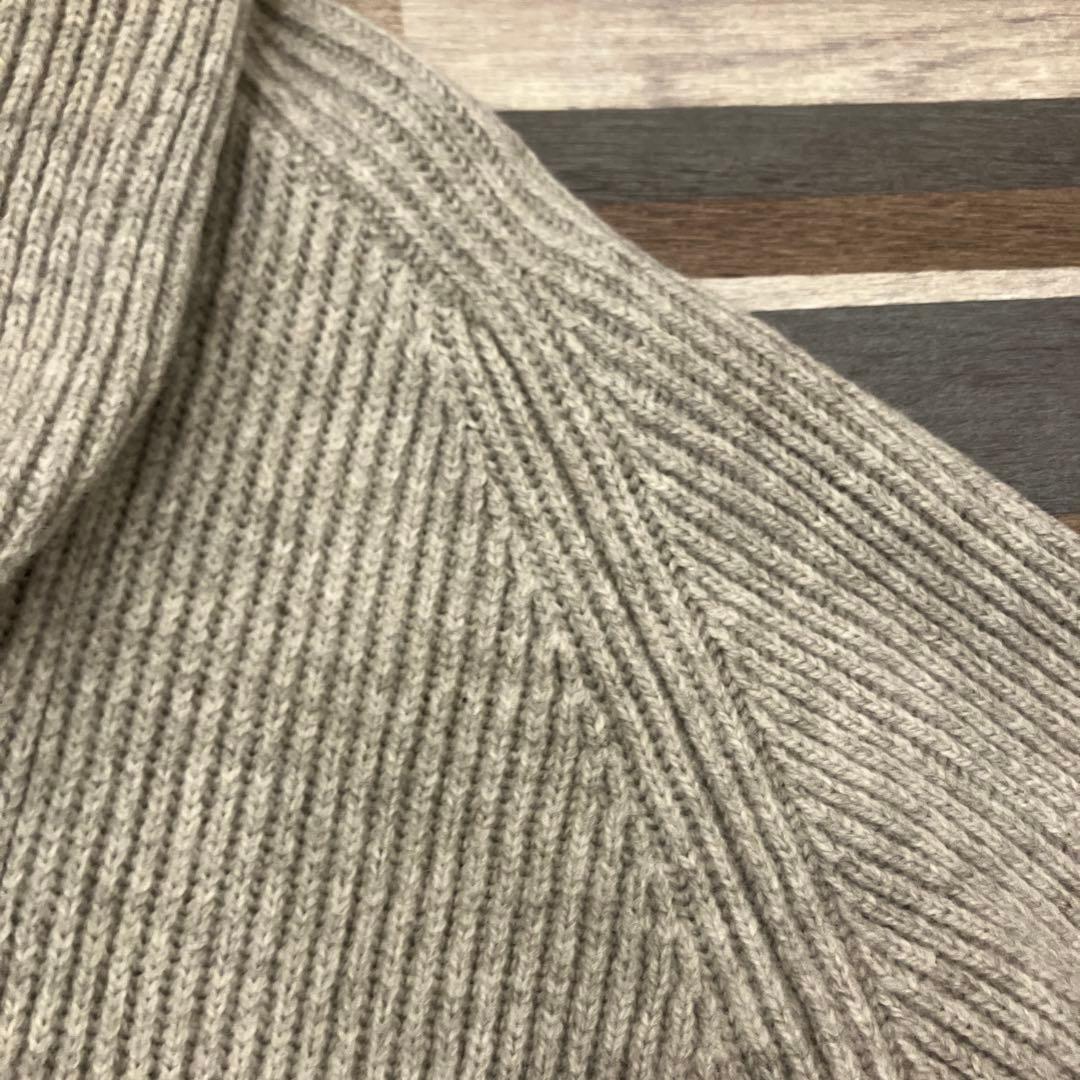【BEAMS PLUS】美品　ショールカラー ニットカーディガン　L 厚手