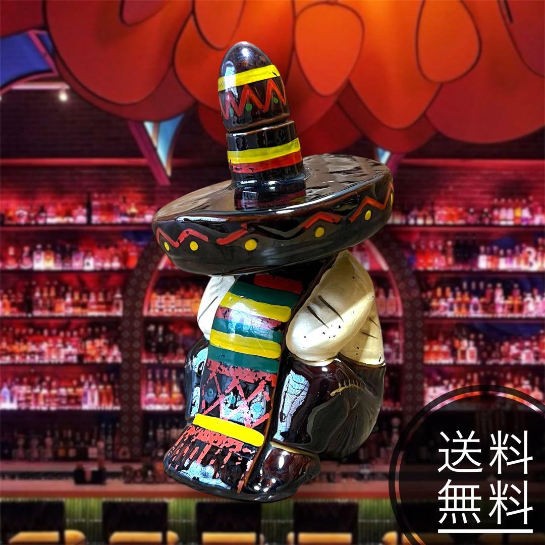 【送料無料❗️レア❗️】メキシカン ハット 酒 陶器 ビンテージ 空き瓶 パンチート