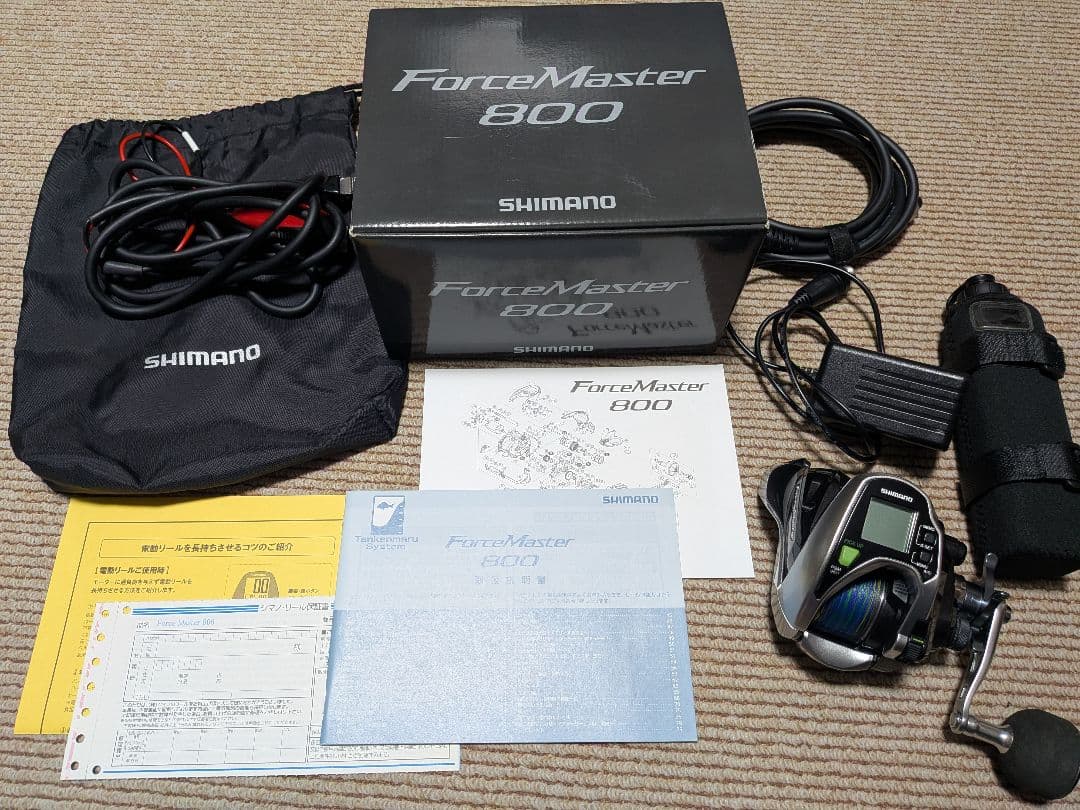 シマノ フォースマスター 800 オーバーホール済 新品PE3号・バッテリー付き