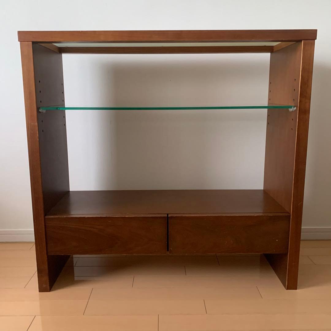 マルヨシ民芸家具 ガラス棚