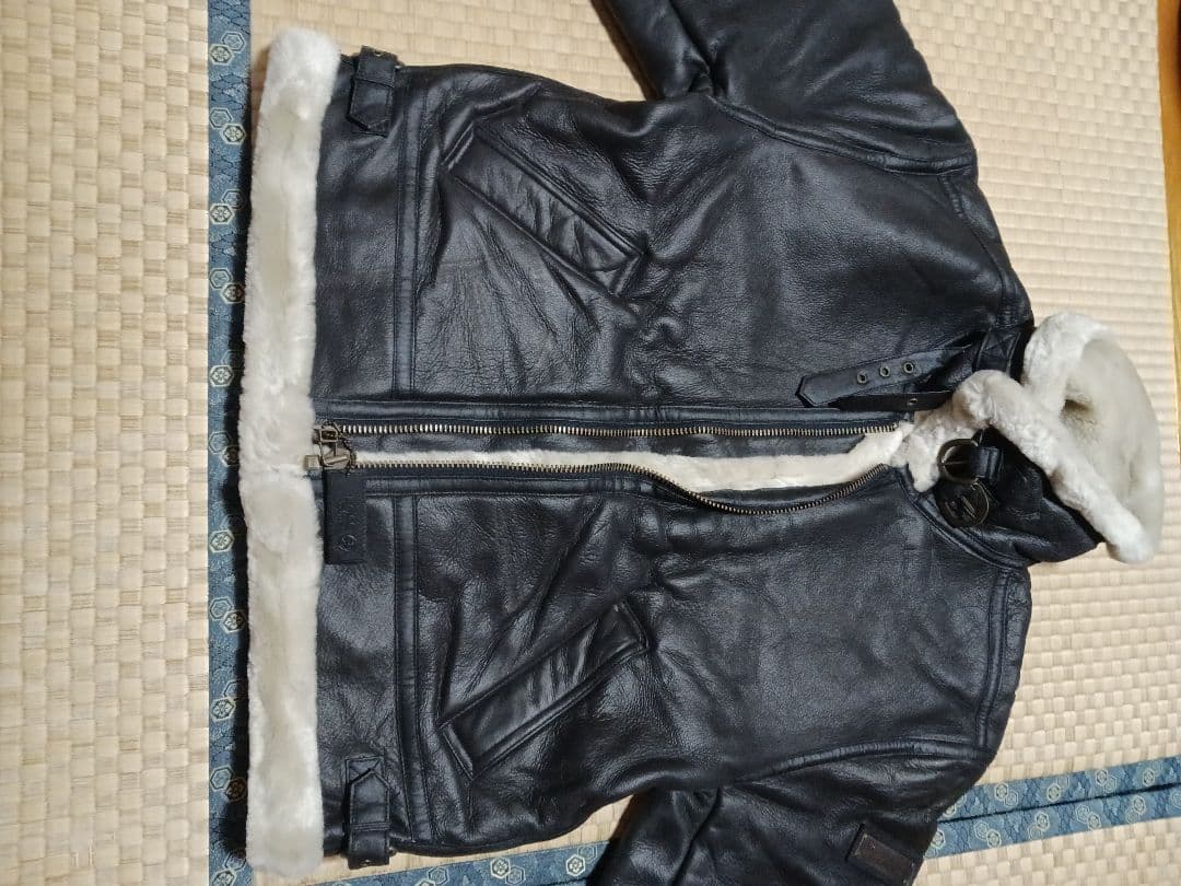 エ*ド様 サントリーボス　ボスジャン　牛革　レザー　フライトジャケット　B-3