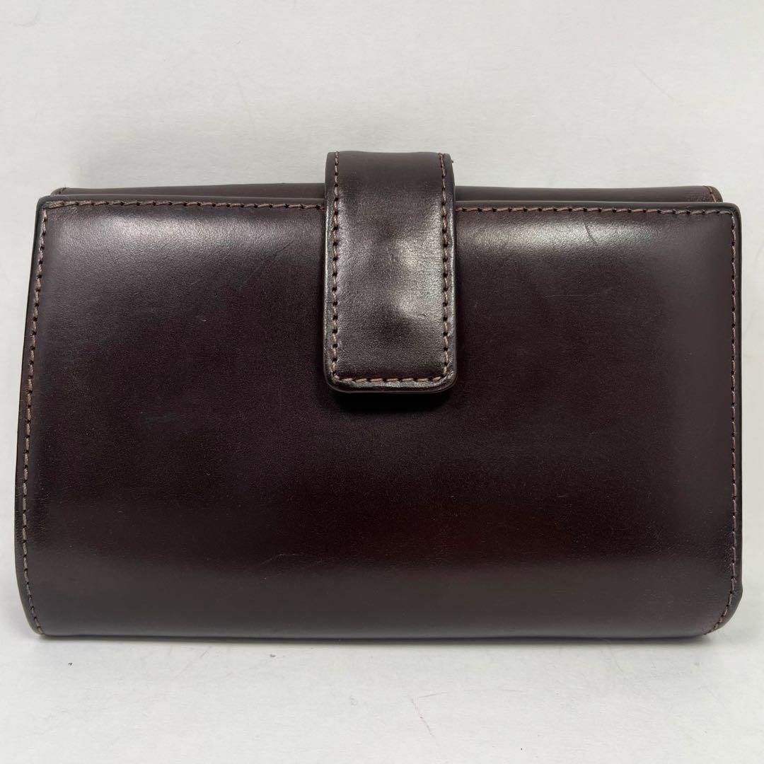 Whitehouse cox 二つ折り財布　ブラウン　ブライドルレザー　希少