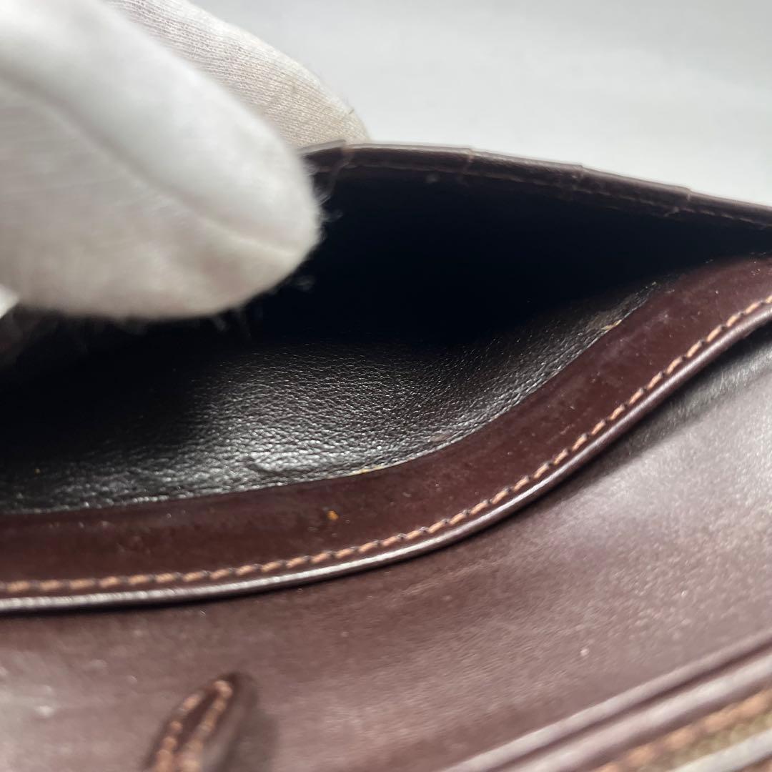 Whitehouse cox 二つ折り財布　ブラウン　ブライドルレザー　希少