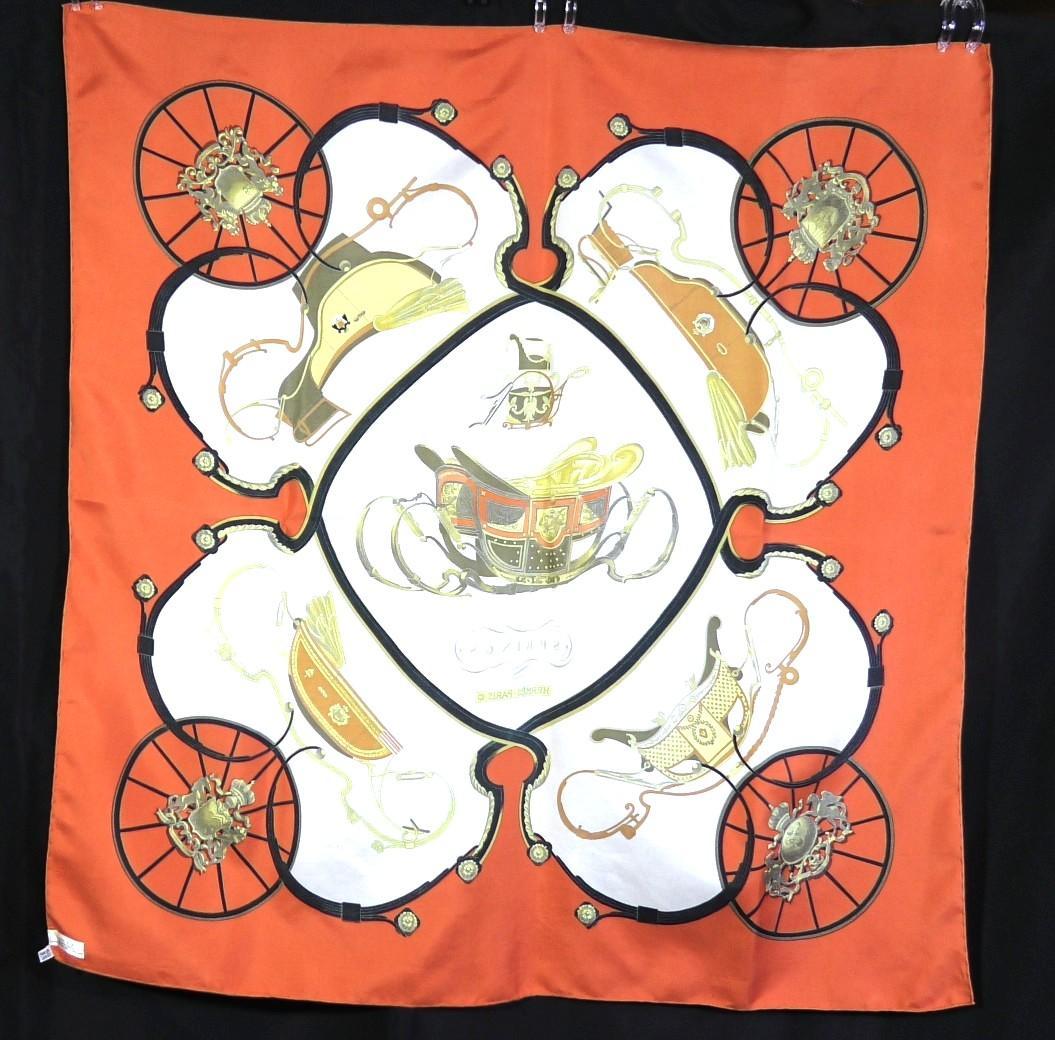 HERMES エルメス　大判スカーフ　カレ90　 D509