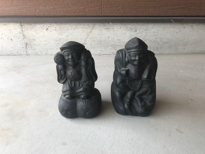骨董品　七福神【大黒天さまと恵比寿さま】