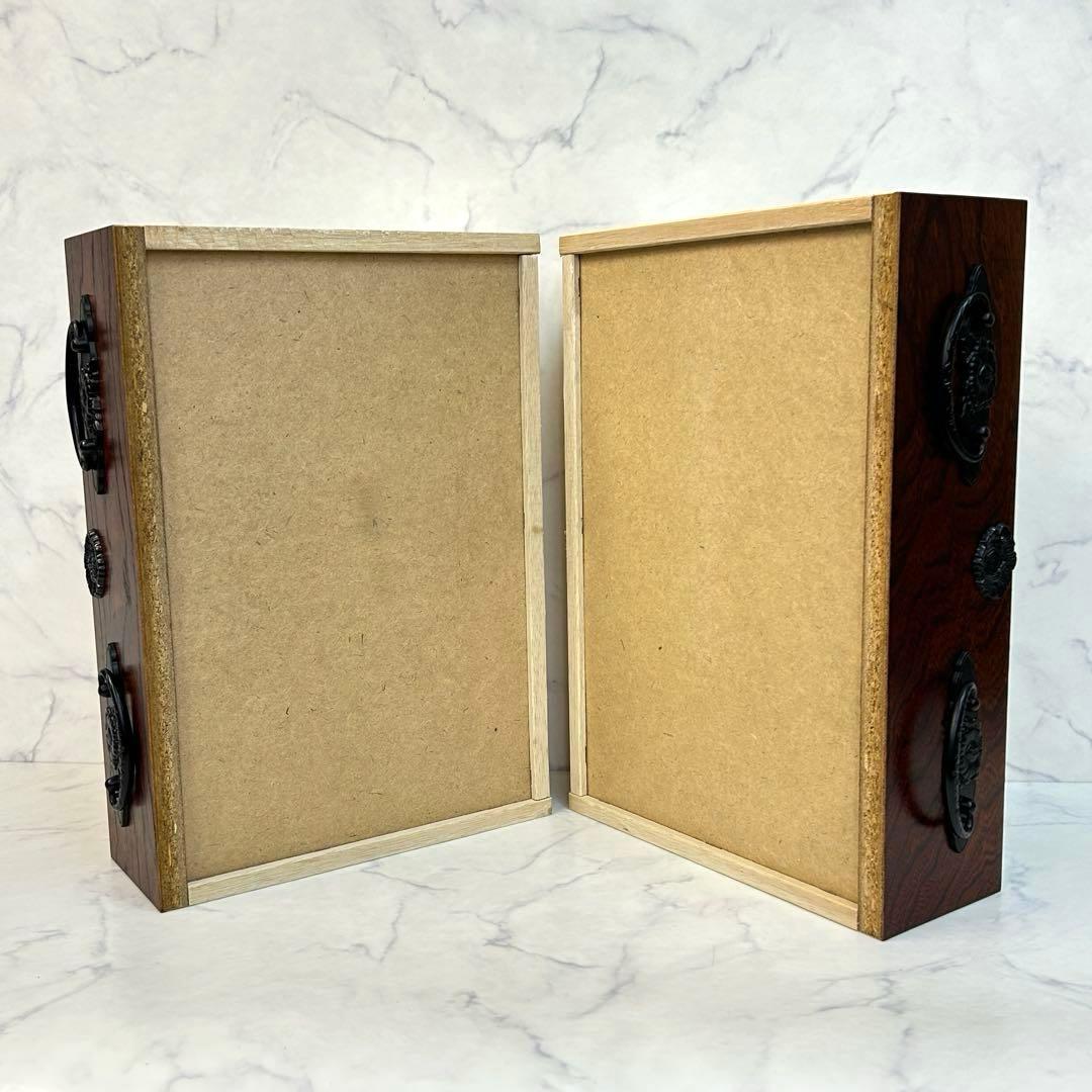 美品 アンティーク 欅・桐素材 漆塗り 小箪笥 牡丹金具 日本の伝統的な家具