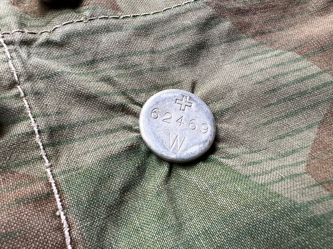 ②スイス軍幕×1 スプリンターカモ ツェルトバーン ミリタリー テント 実物