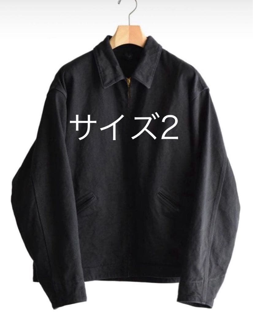 COMOLI BLACK DENIM ZIP SHORT JACKET サイズ2