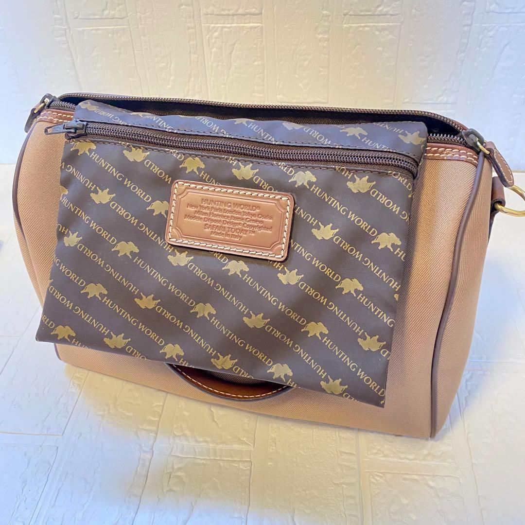HUNTING WORLD ハンティングワールド 2way ミニボストンバッグ