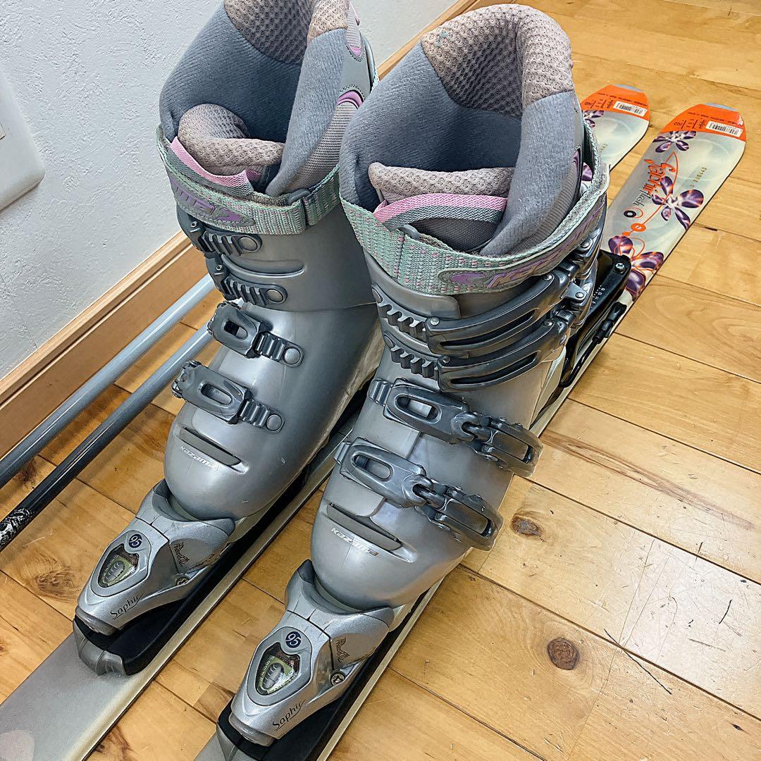 美品　スキー　ロシニョール　140cm ブーツ23.5cm レディース 初心者