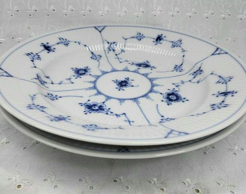 未使用近✨ロイヤルコペンハーゲン✨ブルーフルーテッド プレイン プレート大皿②