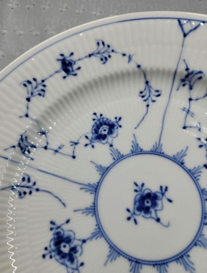 未使用近✨ロイヤルコペンハーゲン✨ブルーフルーテッド プレイン プレート大皿②