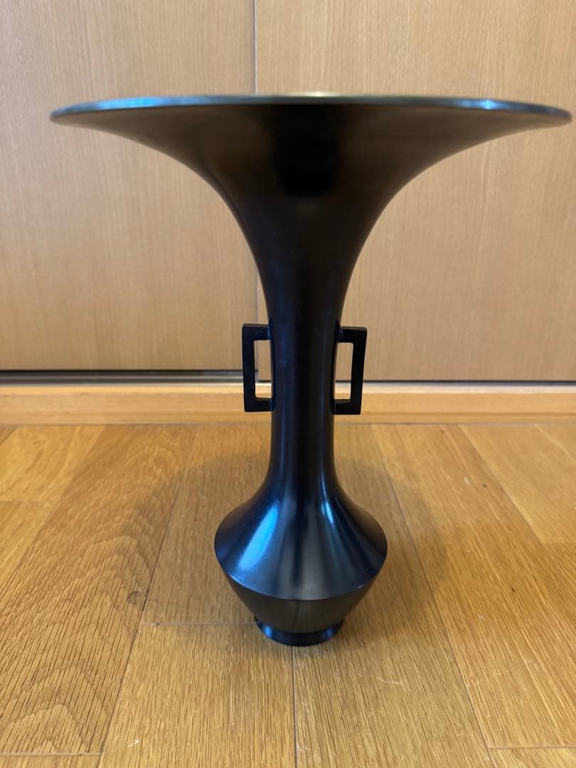 花器　生花　池坊　青銅器　銅器　唐銅　花瓶
