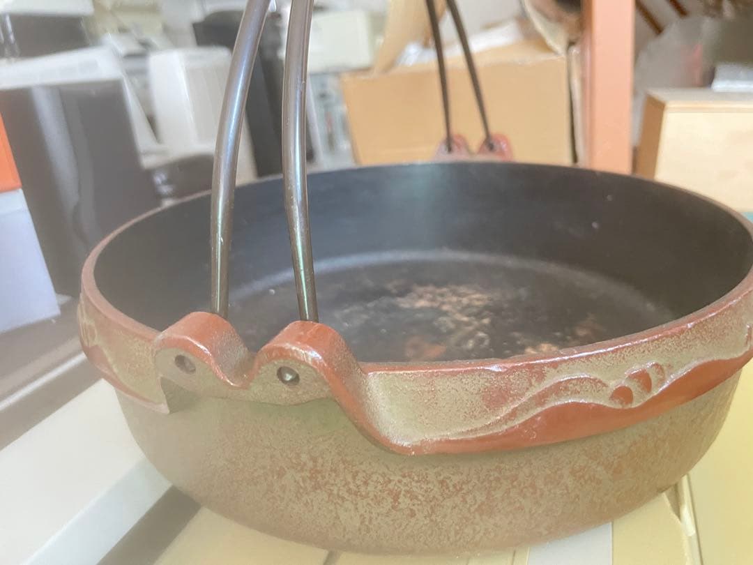 鋳鉄製 両手鍋 ノンスティック仕上げ