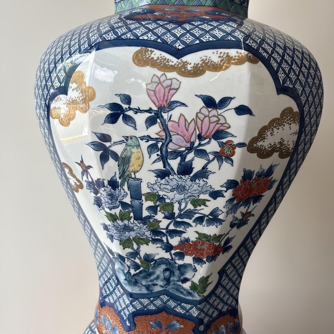 有田焼　吉右ヱ門窯　沈香壺　高さ約94cm 幅約43cm