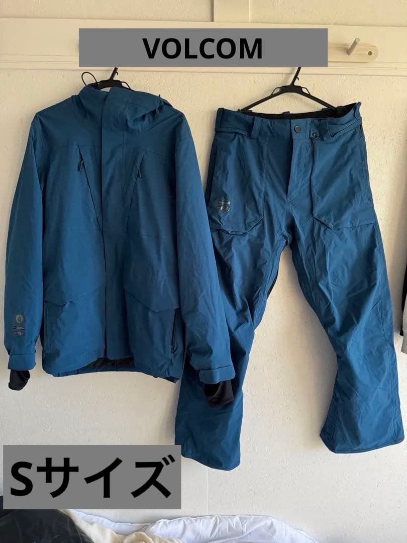 ボルコム　スノーボードウェア　上下セット　S GORE-TEX ブルー