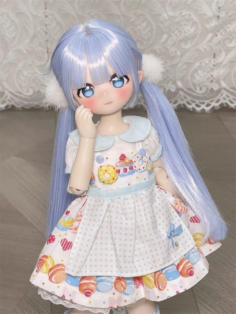 AX786 BJD 1/3 人形 ドール ウィッグ カツラ 耐熱 ハンドメイド