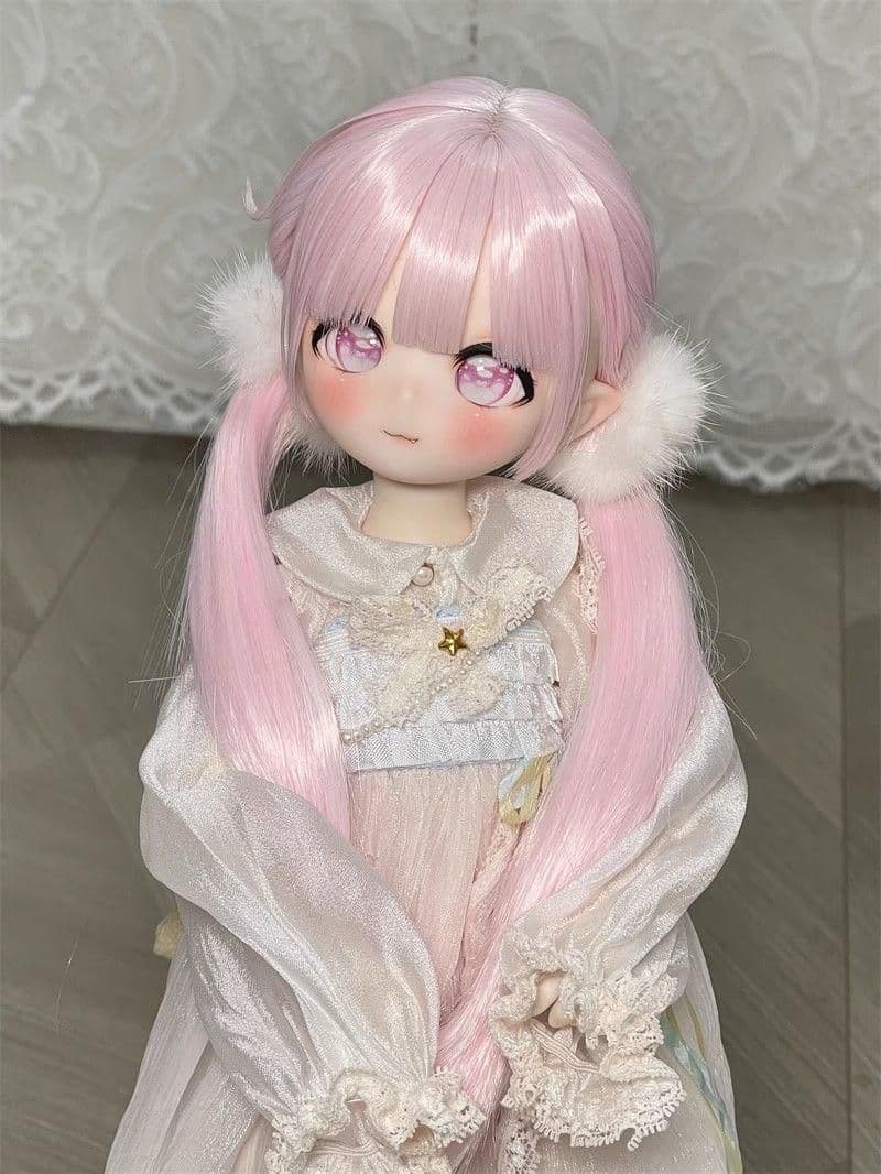 AX786 BJD 1/3 人形 ドール ウィッグ カツラ 耐熱 ハンドメイド