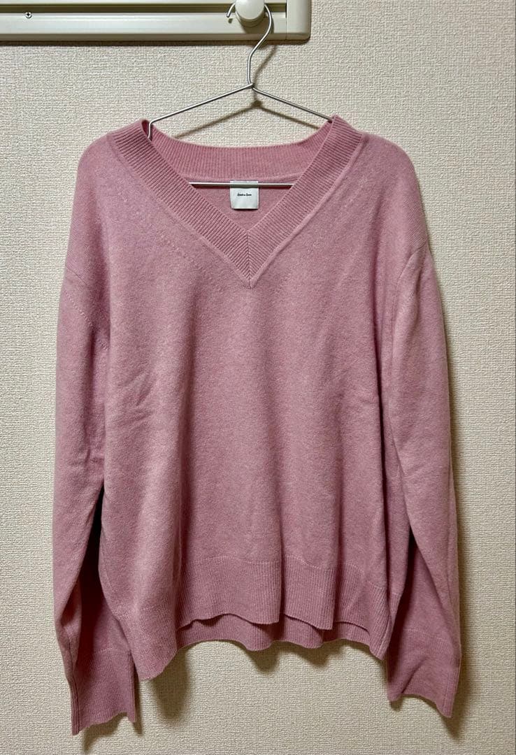 美品✨《Spick＆Span 》24AW カシミヤ混Vネックプルオーバー　ピンク