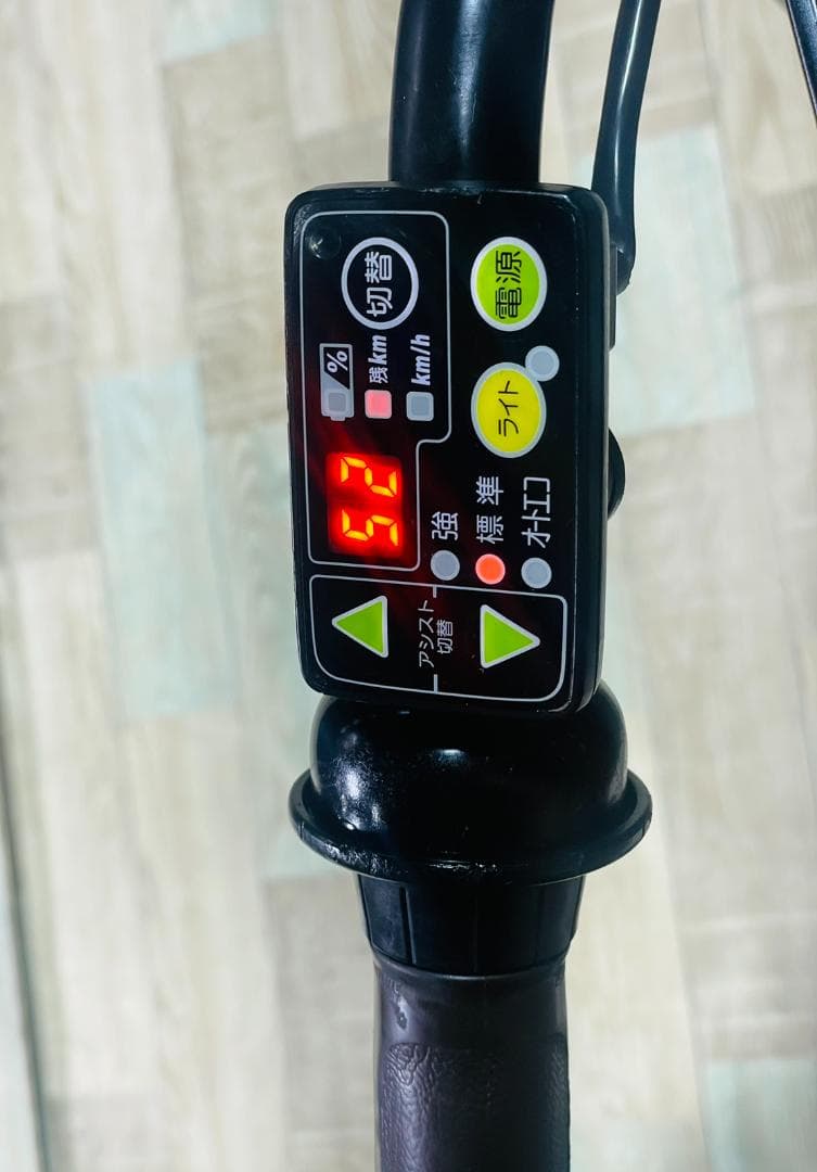 ベージュ系 ビッケ ブリヂストン子供乗せ電動アシスト自転車 H3214