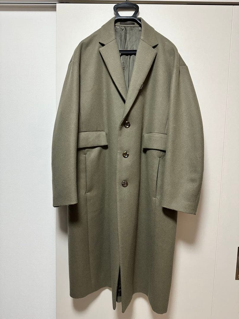 断*読様 KAZUYUKI KUMAGAI カシミヤ混平二重メルトン チェスター