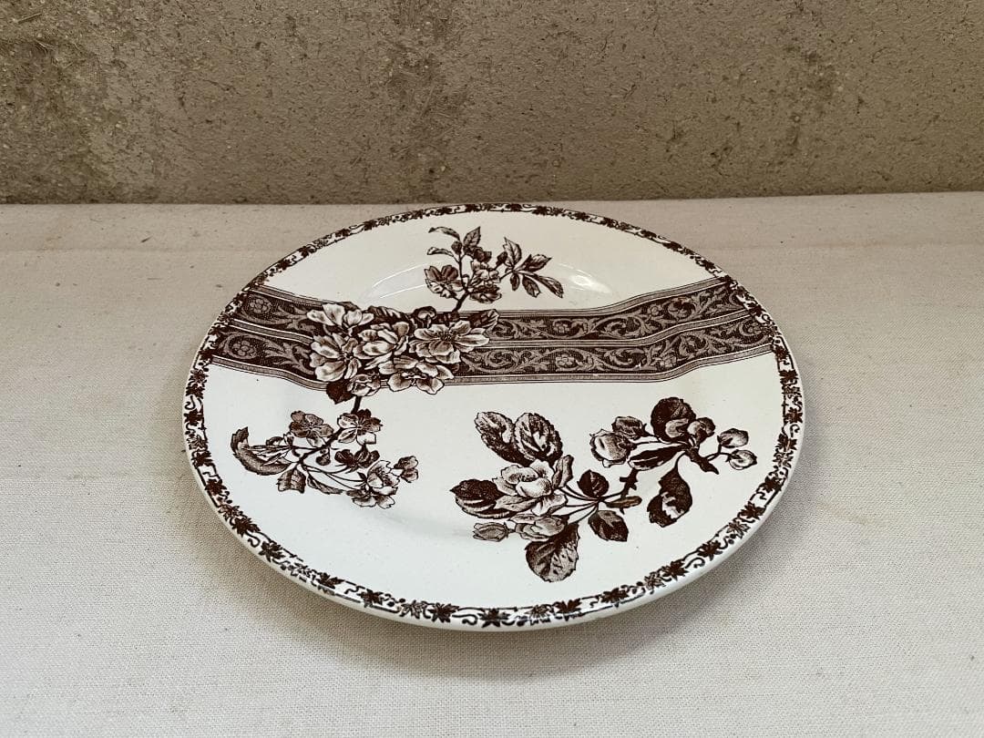 美品 エミールブルジョワ　平皿N-938/フランスアンティーク/ブロカント