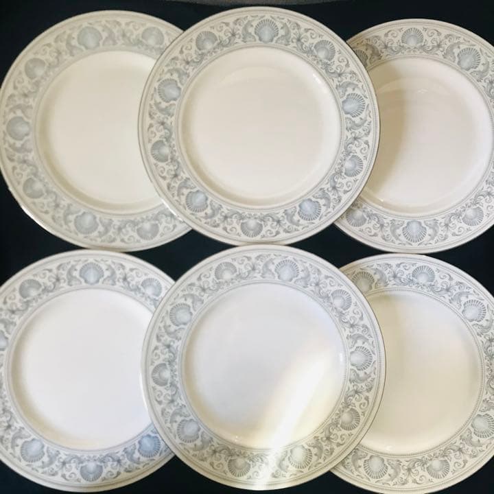ウェッジウッド　ドルフィンホワイト　27.5cm ディナープレート　6枚