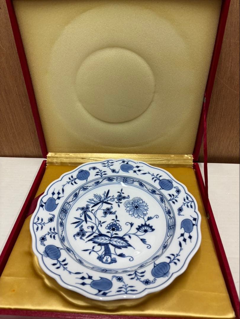 マイセン 一級品 ブルーオニオン プレート 1枚