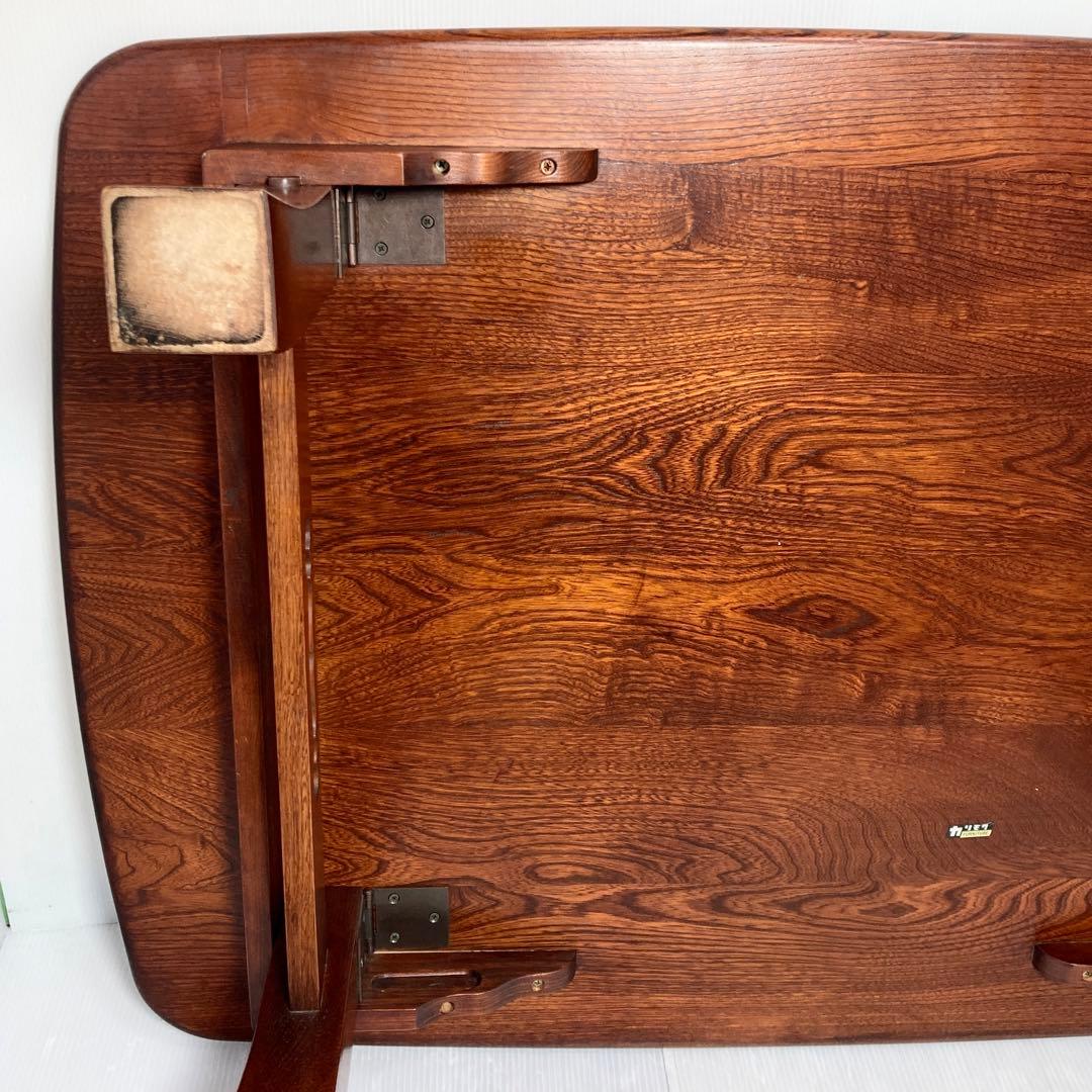 カリモク ダークブラウン ローテーブル 座卓 和風 和室