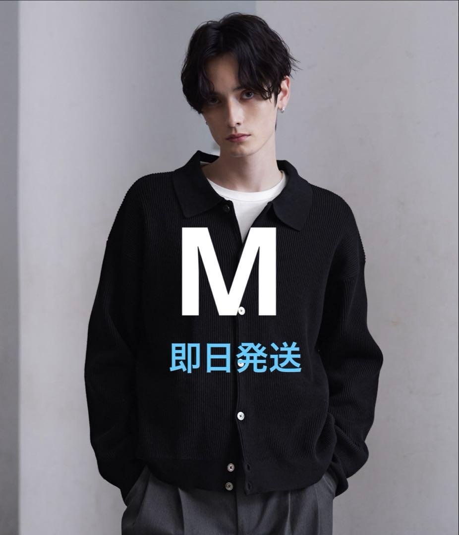 CLEL】Basicベーシック/スプレー畦編みニットシャツカーディガン