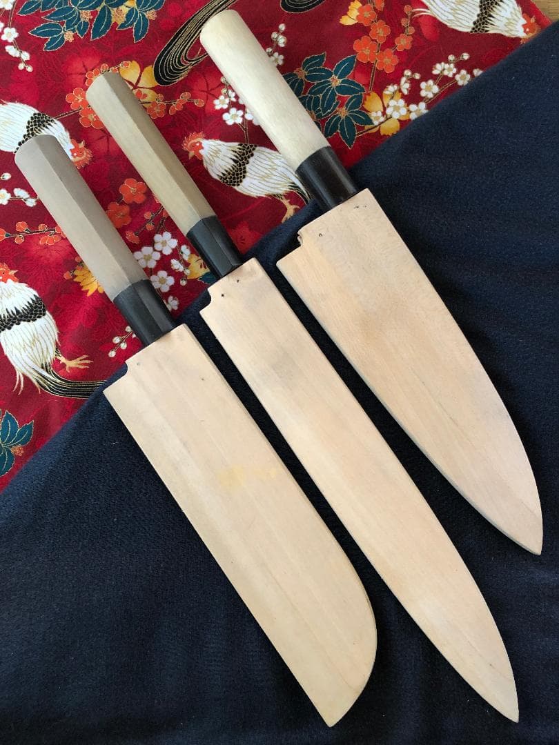 【研ぎ済み】白鋼・上作　鞘付き　郷右馬允義弘　出刃包丁　柳刃包丁　鎌形薄刃包丁
