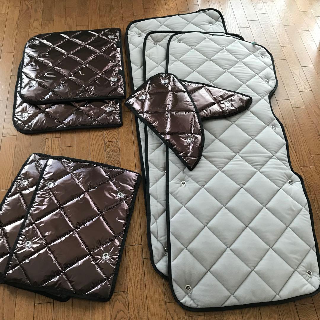 【美品】Aizu ハイエース　マルチシェード・ブラッキー/グレー　リア9枚セット