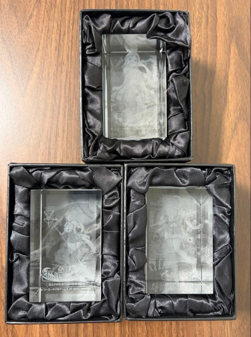 ライザのアトリエ　3Dクリスタル　3点セット