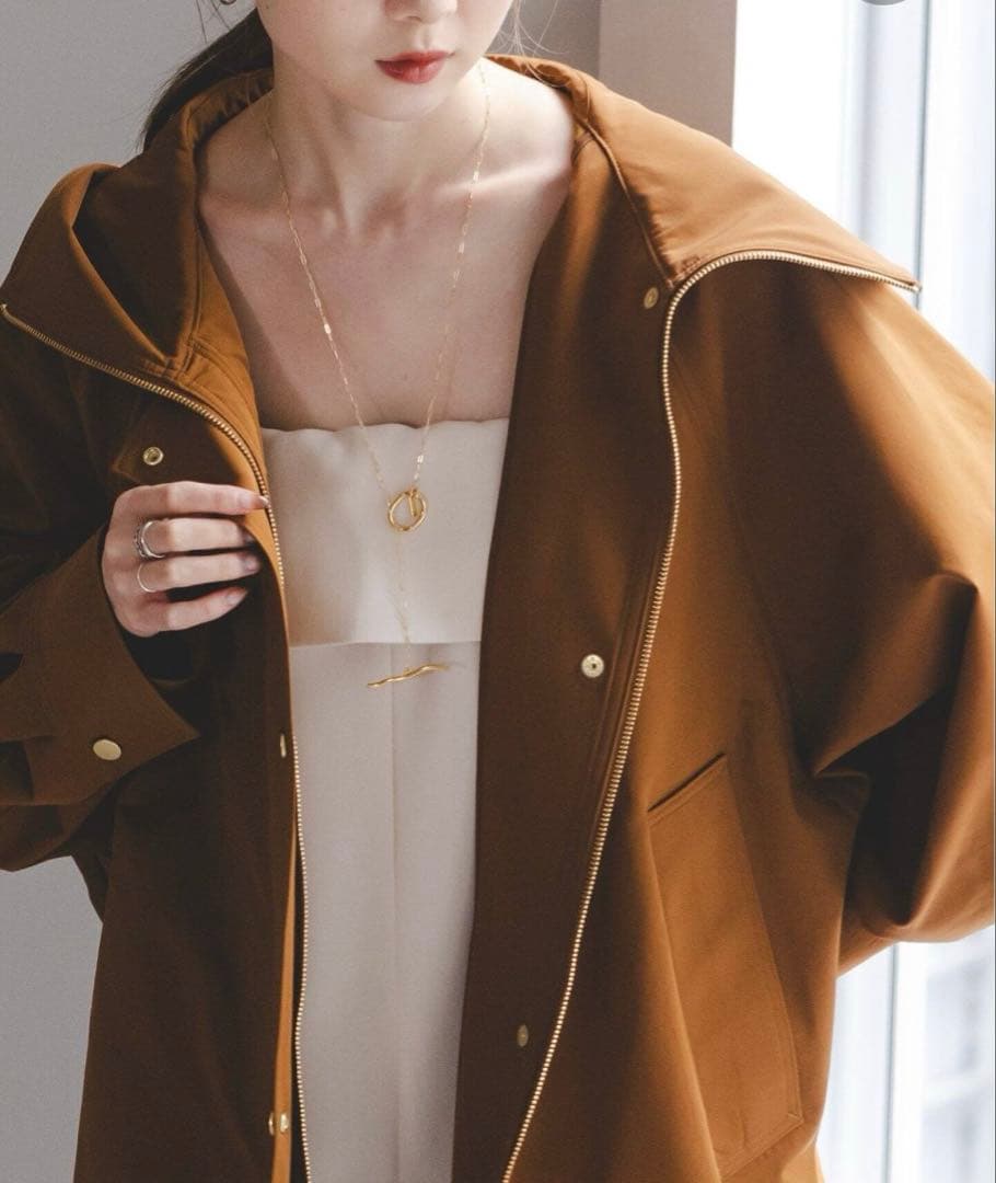 NOBLE ハイツイストダブルクロスフーディブルゾン