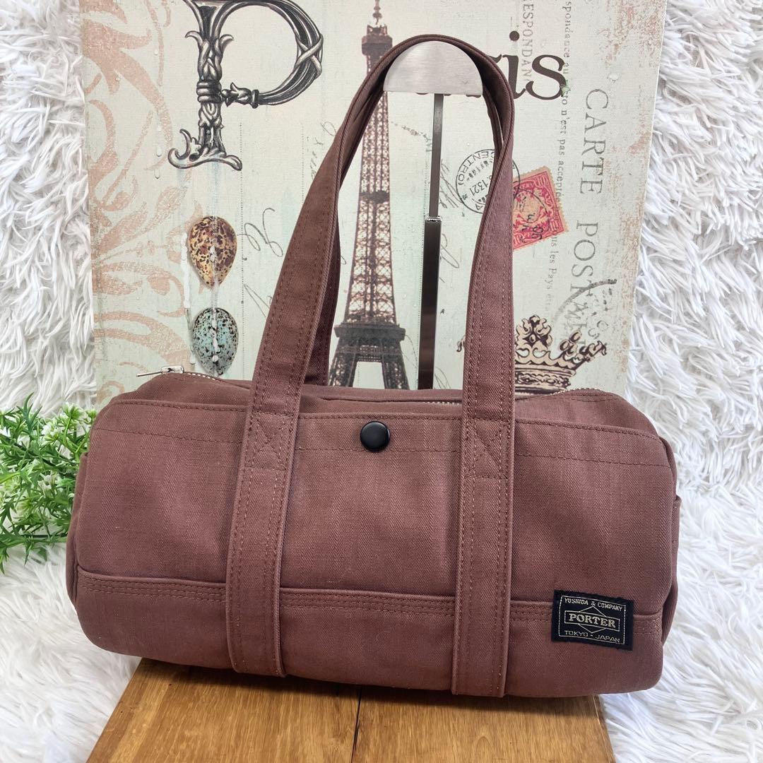 【美品・廃盤・レア】ポーター PORTER ミニドラムバッグ ショルダーバッグ