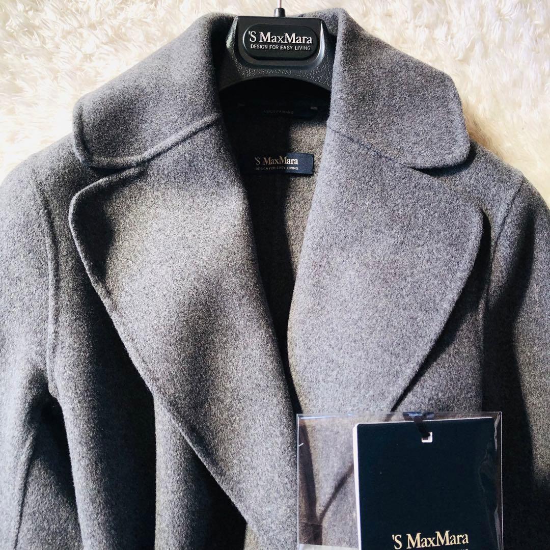 現行モデル✨未使用 マックスマーラ マキシコート クチートアマーノ グレー 38