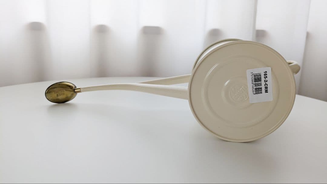 HAWS　金属製じょうろ　1L　クリームホワイト