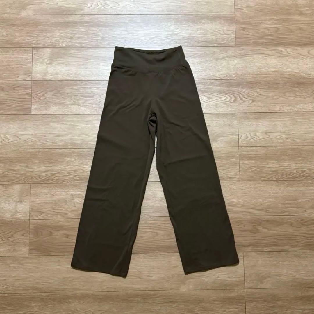 andar セミ裏起毛ワイドレギンス M