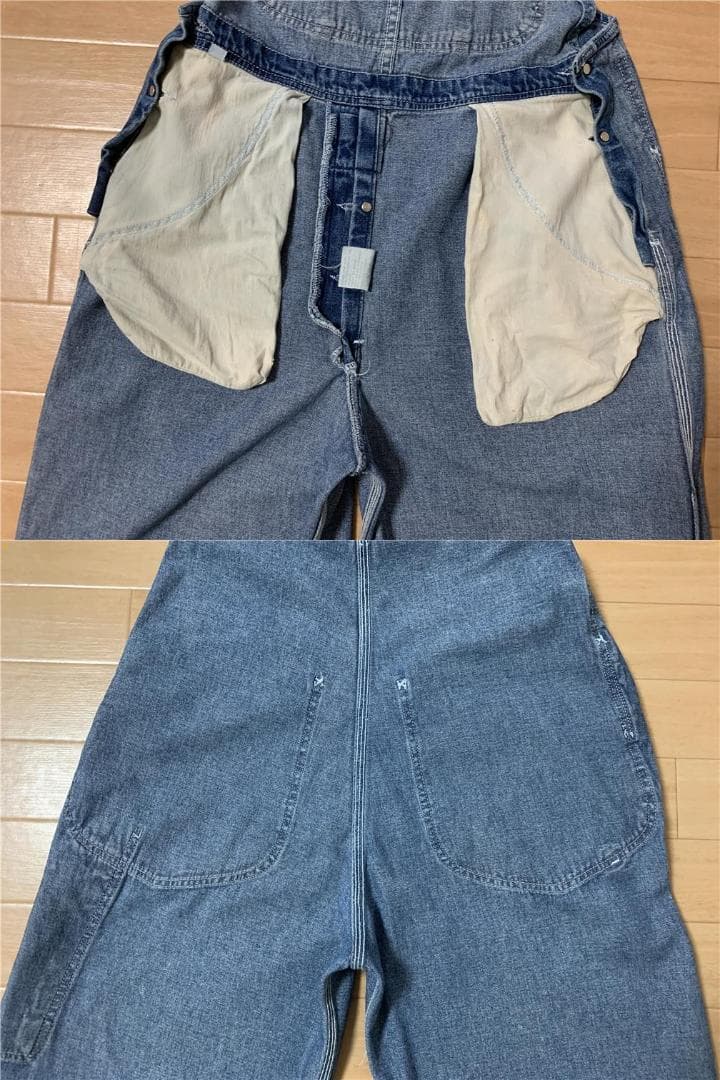 Lee 1970年☆ヴィンテージ オーバーオール☆リーデニム S~M アメリカ製