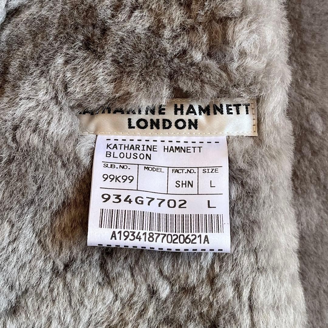 00s KATHARINE HAMNETT リアルムートン ロングコート 羊革