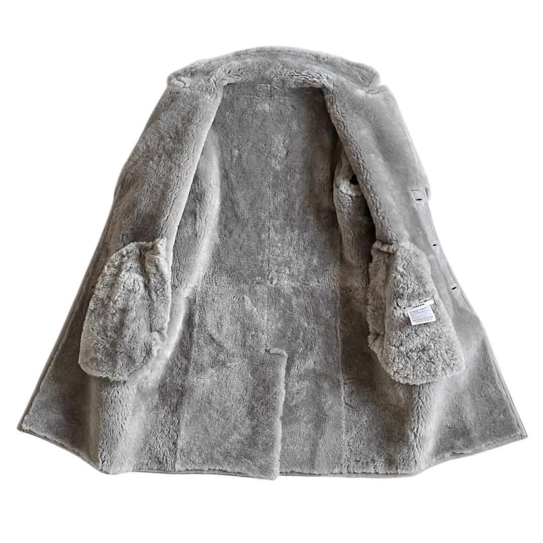 00s KATHARINE HAMNETT リアルムートン ロングコート 羊革